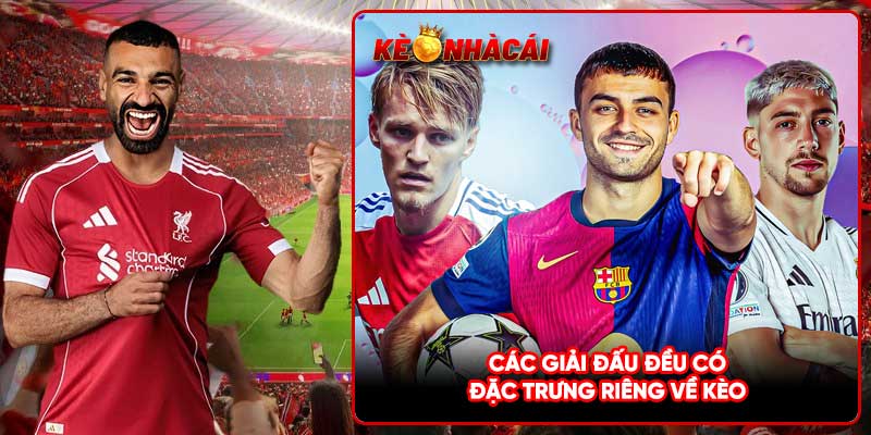 Các giải đấu đều có đặc trưng riêng về kèo